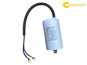 25µF - 450VAC Capacitor de servicio con cable