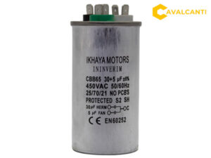 30+5µF - 450VAC Capacitor de refrigeración