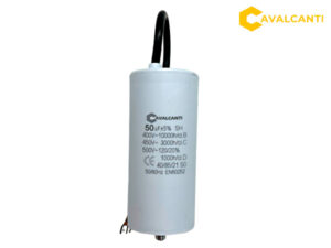 50µF – 450VAC Capacitor de servicio con cable